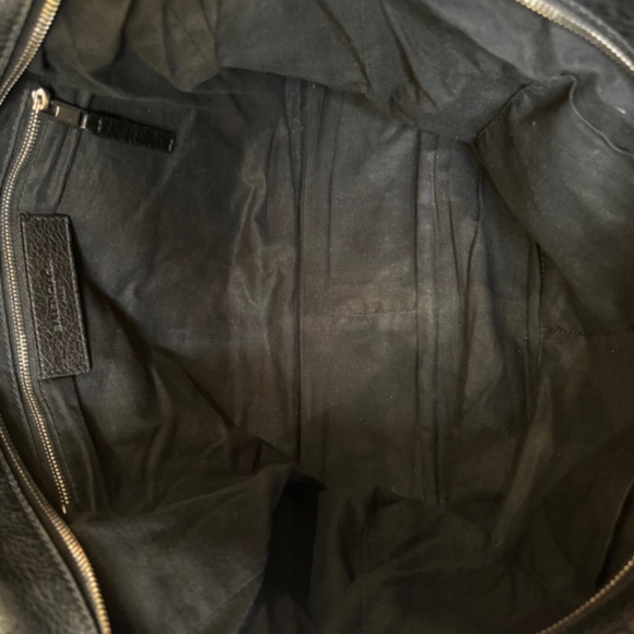 BALENCIAGA BLACK LAMBSKIN LEATHER - UNISEX WORK BAG - Picture 9 of 16